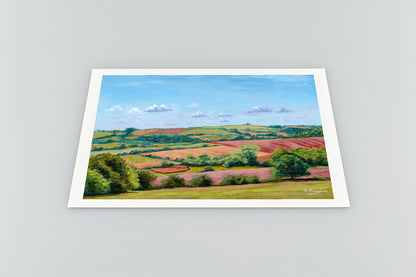 Countryside Rolling Fields 2 - Giclée Art Print
