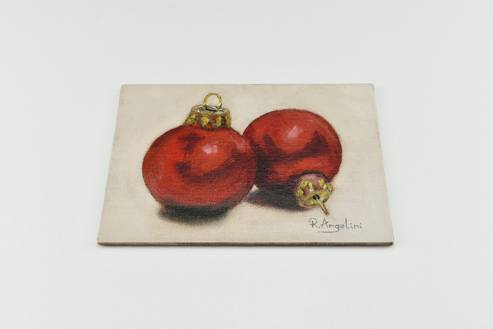 'Red Baubles' - Original Oil Painting