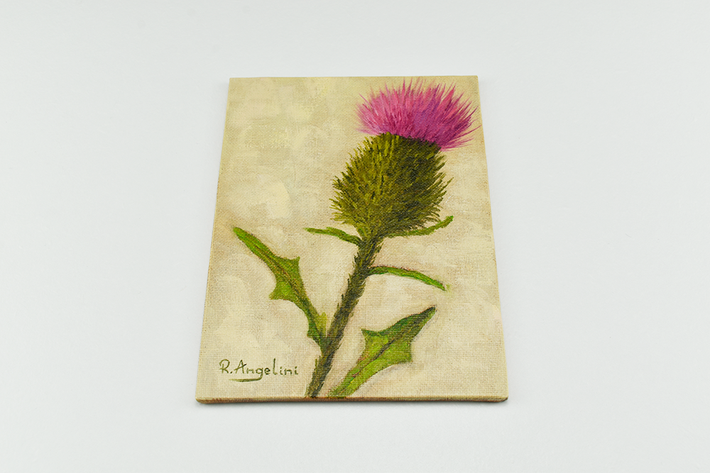 'Scottish Thistle' - Original Oil Painting