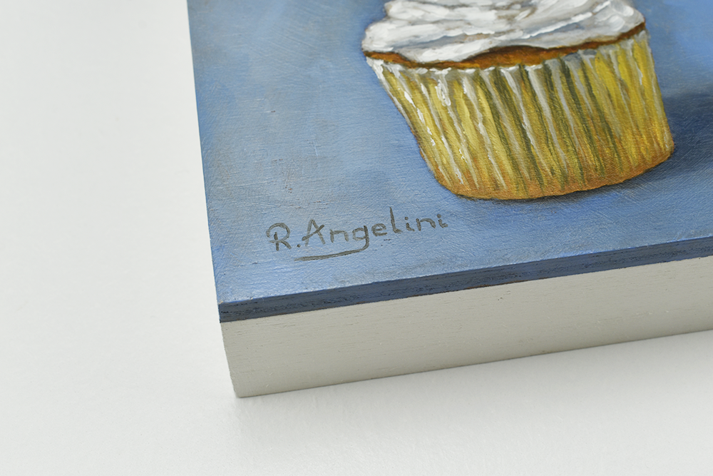 'Birthday Cupcake' - Original Oil Painting