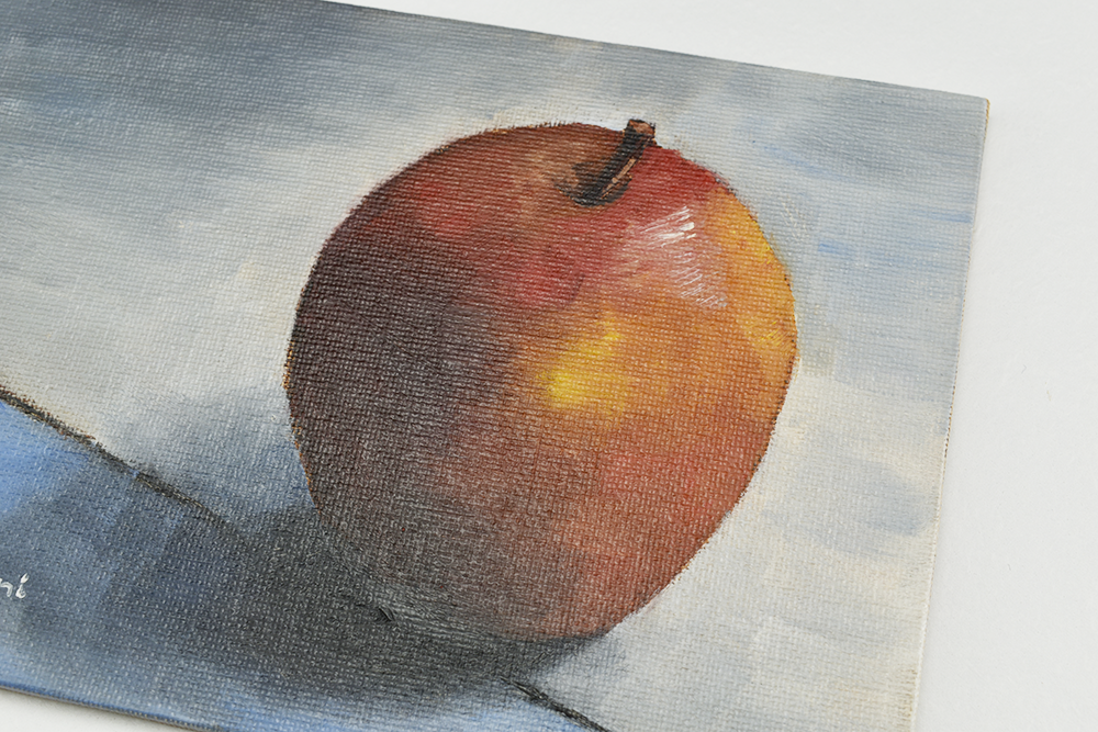 'Red Apple' - Original Oil Painting