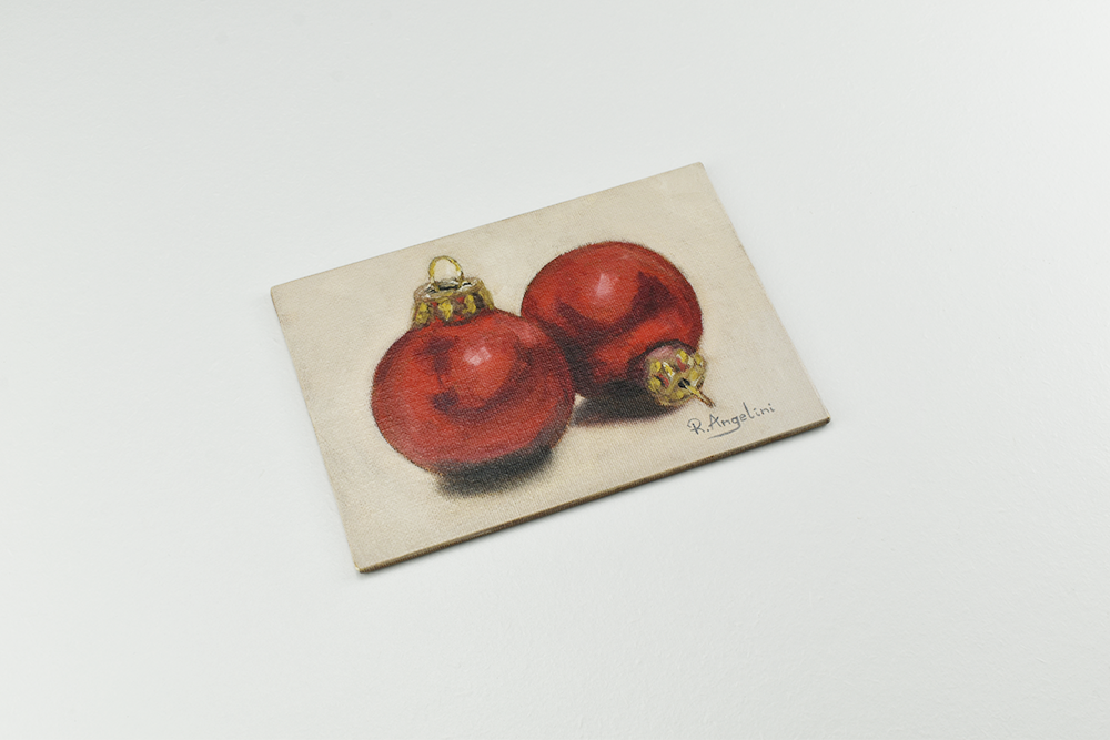 'Red Baubles' - Original Oil Painting