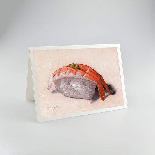 Ebi Nigiri Sushi - A5 Greetings Cards