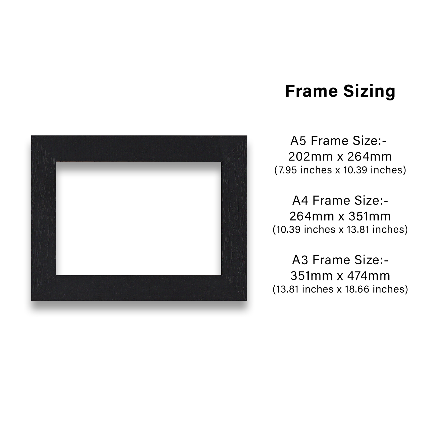 Frame Sizing Infographic