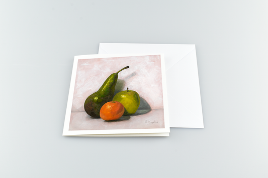 Fruit Still Life - Square Greetings Cards with Envelope