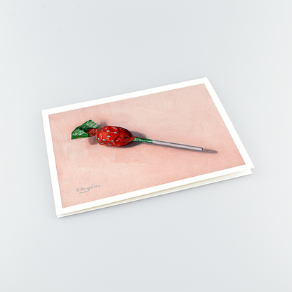 Fruity Pops Lollipop - A5 Greetings Cards Top Down