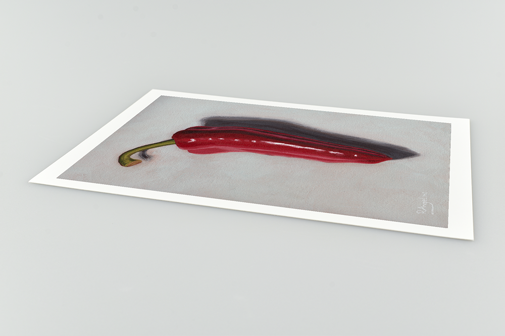 'Large Red Sweet Pepper' - Giclee Print - Open Edition