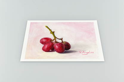 Red Grapes - Giclee Art Print
