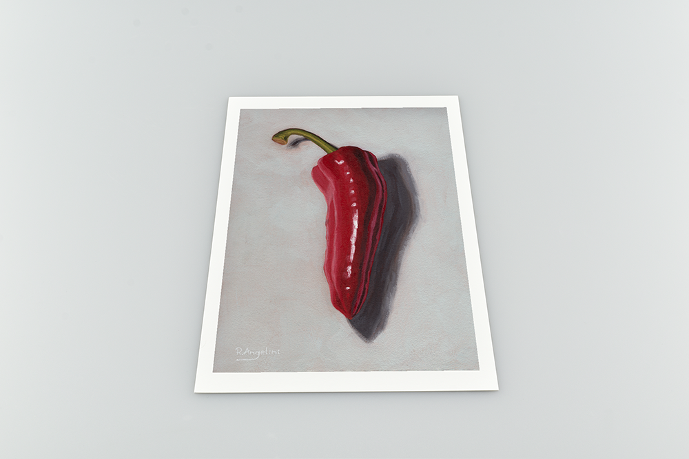 'Large Red Sweet Pepper' - Giclee Print - Open Edition