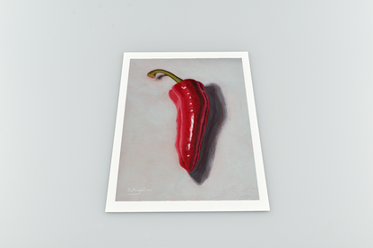 Large Red Sweet Pepper - Giclee Art Print