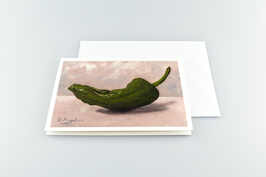 Green Chilli - A5 Greetings Cards with Envelope