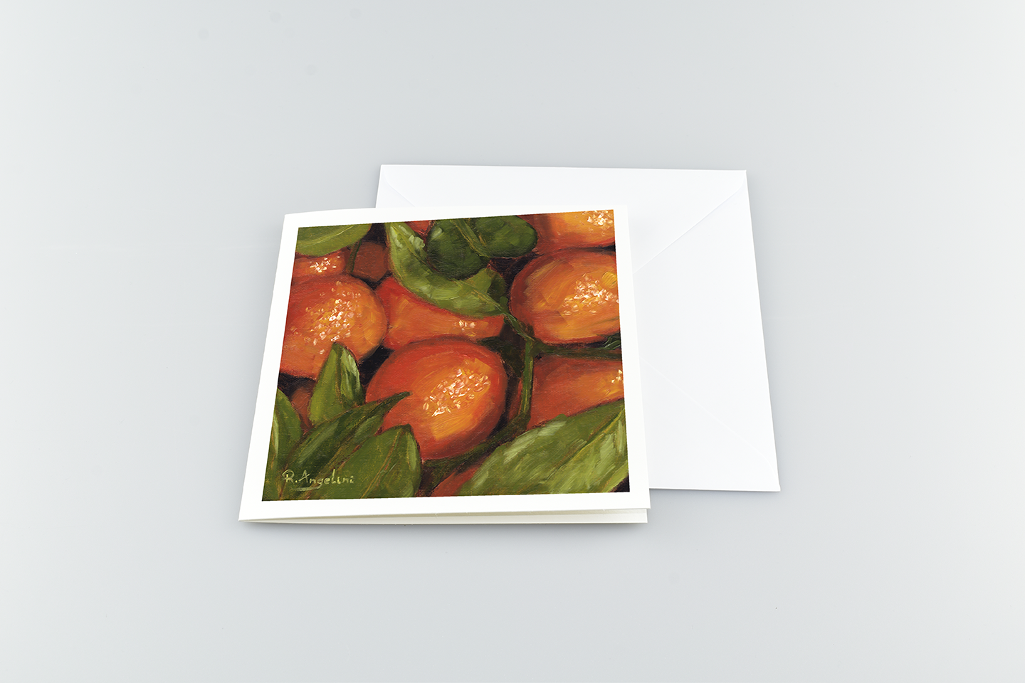 Orange Tree - Square Greetings Cards