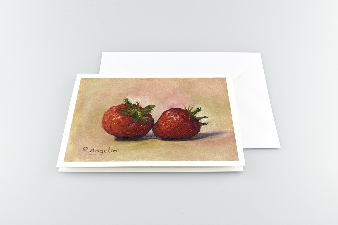 Pair of Strawberries - A5 Greetings Cards