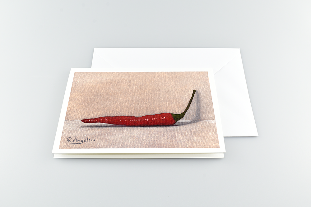 Red Bird's Eye Chilli - A5 Greetings Cards