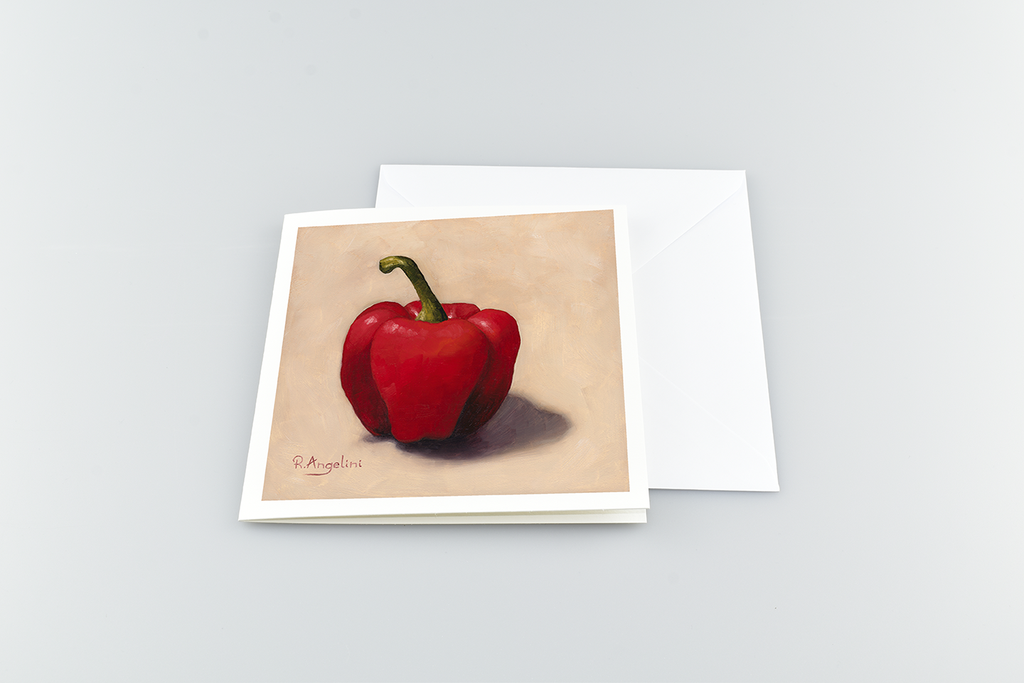 Red Pepper - Square Greetings Cards