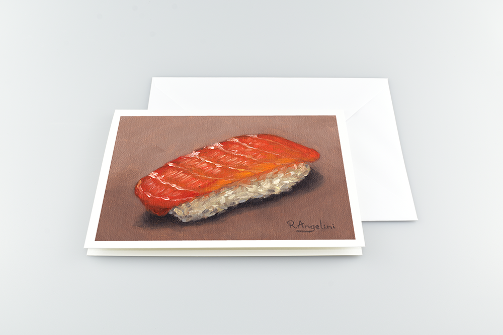 Salmon Sushi - A5 Greetings Cards