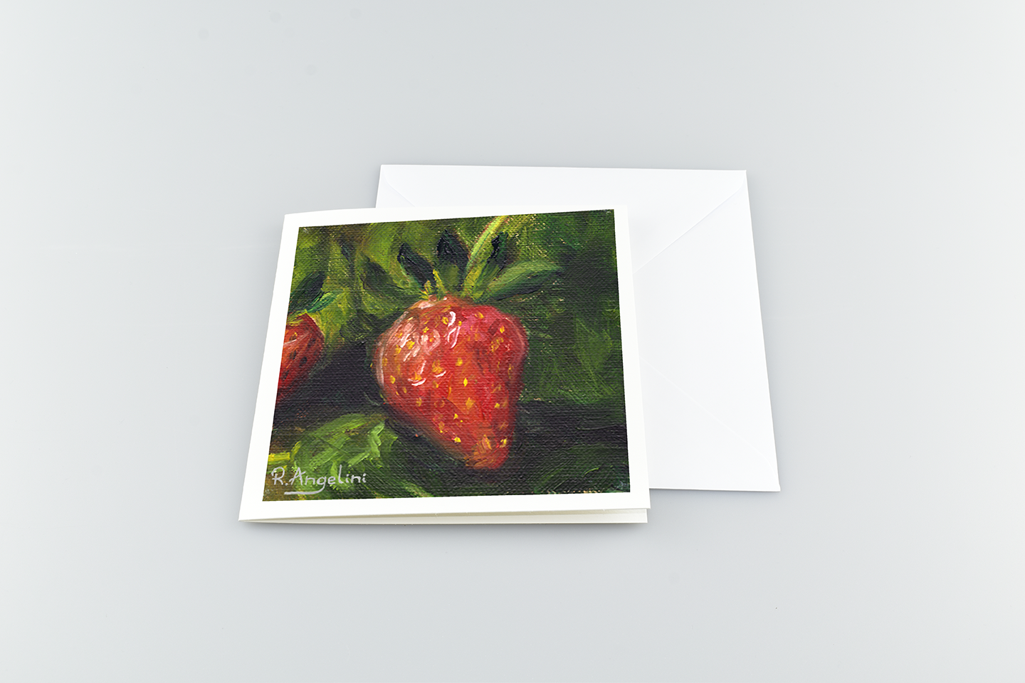 Strawberry - Square Greetings Cards