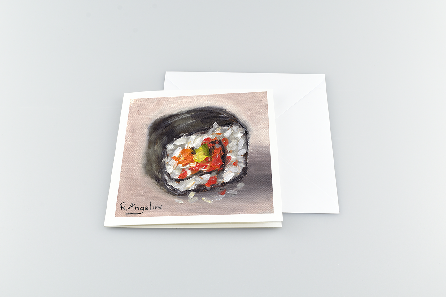 Sushi Roll - Square Greetings Cards