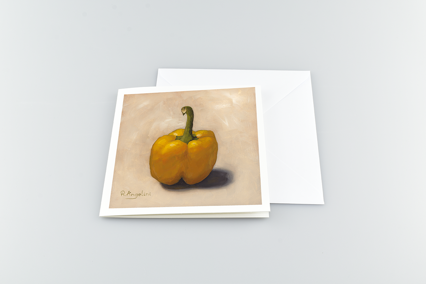 Yellow Pepper - Square Greetings Cards