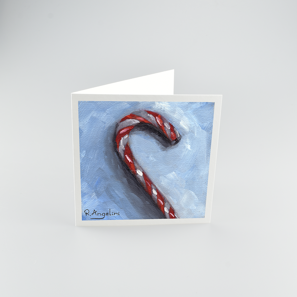 Candy Cane - Square Greetings Cards