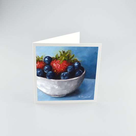 Fruit Bowl - Square Greetings Cards