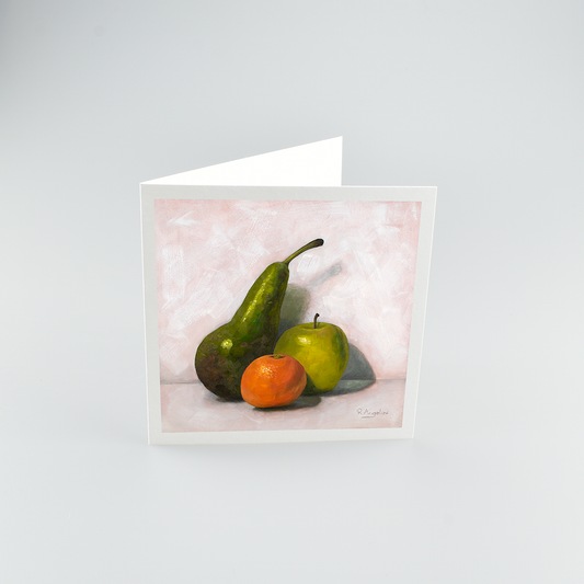 Fruit Still Life - Square Greetings Cards