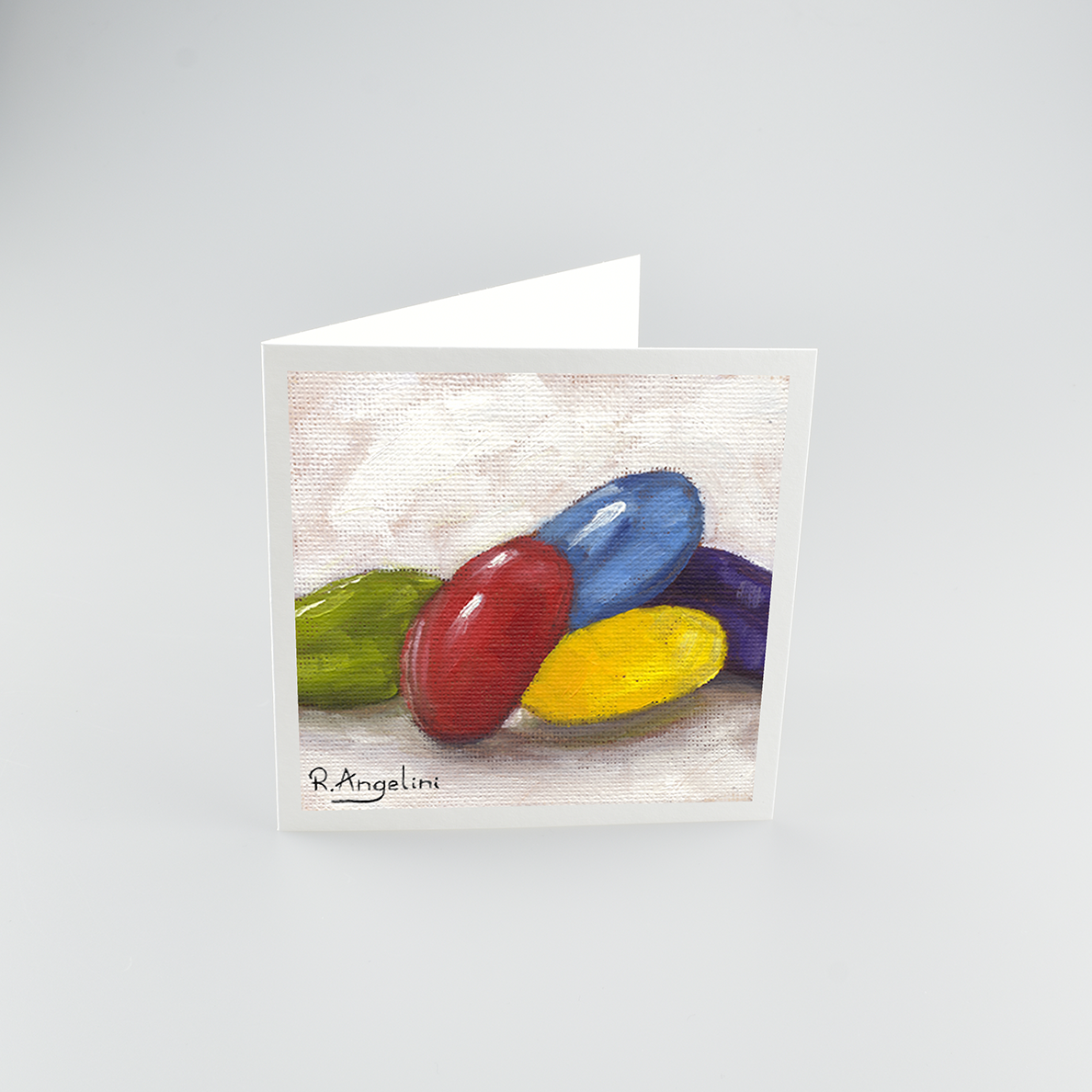 Jelly Beans - Square Greetings Cards