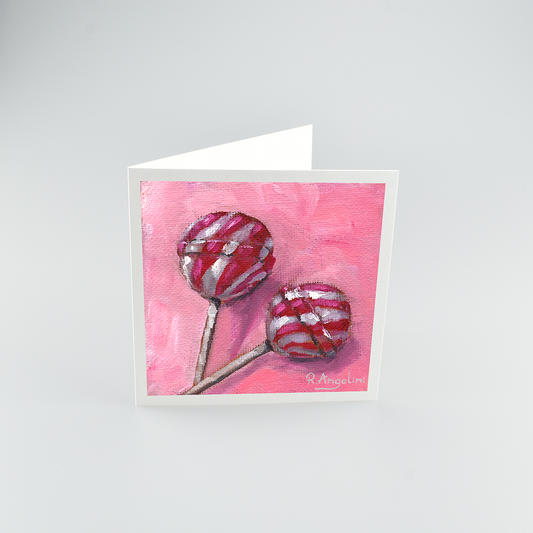 Lollipops - Square Greetings Cards