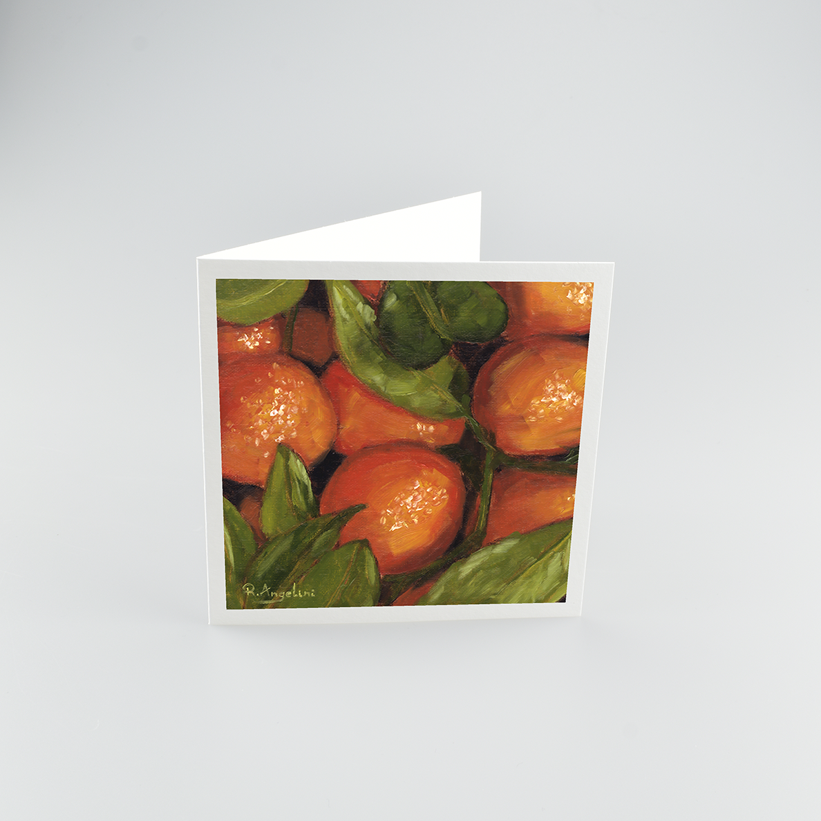 Orange Tree - Square Greetings Cards