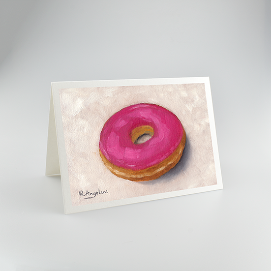 Pink Donut - A5 Greetings Cards