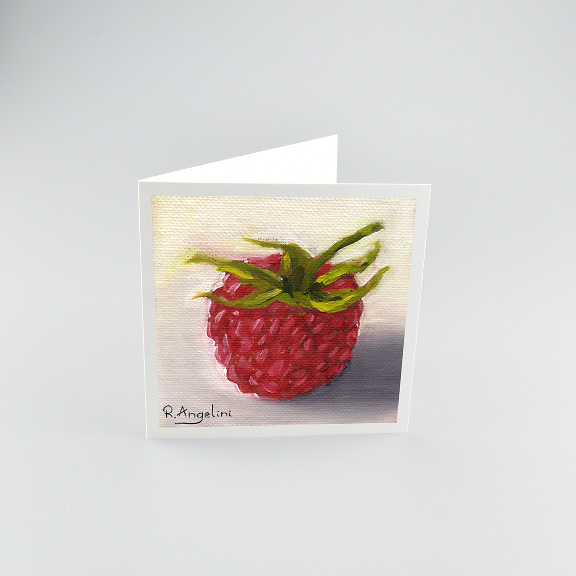 Raspberry - Square Greetings Cards