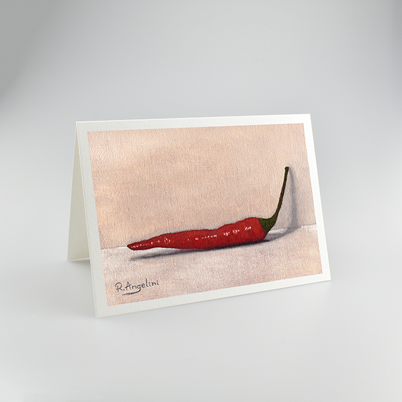 Red Bird's Eye Chilli - A5 Greetings Cards