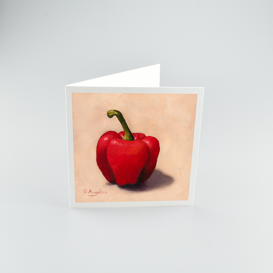 Red Pepper - Square Greetings Cards