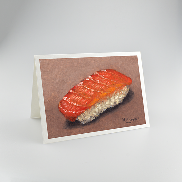 Salmon Sushi - A5 Greetings Cards