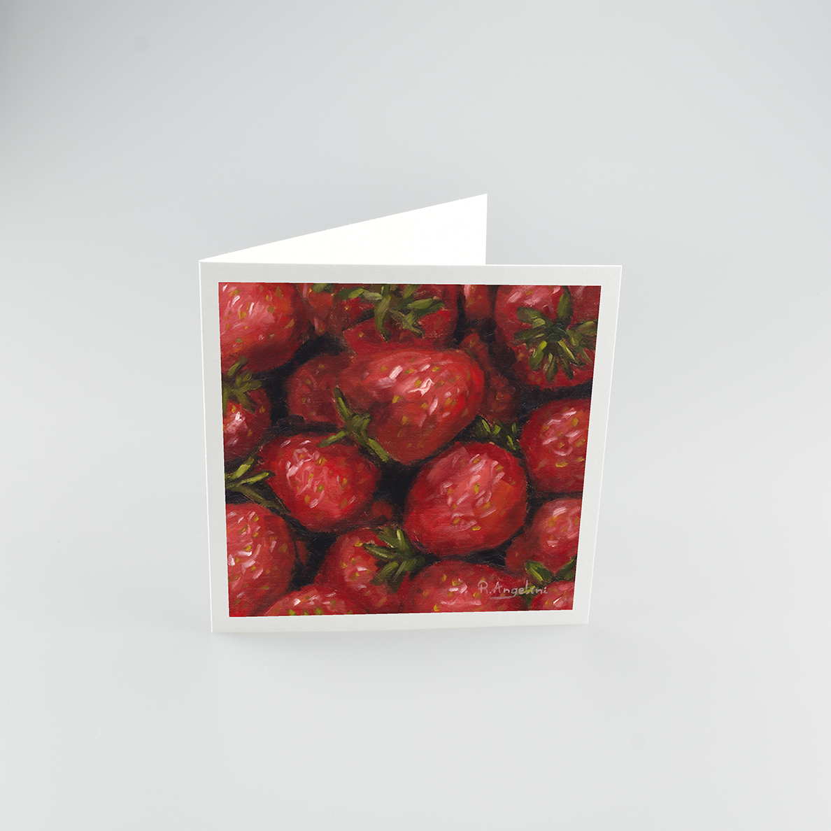 Strawberries - Square Greetings Cards