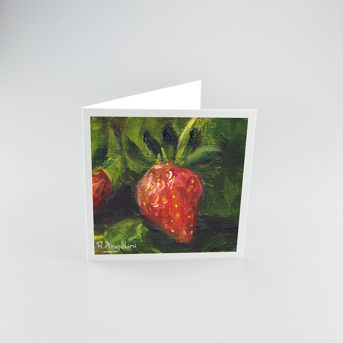 Strawberry - Square Greetings Cards