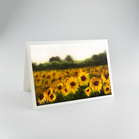 Sunflower Field - A5 Greetings Cards