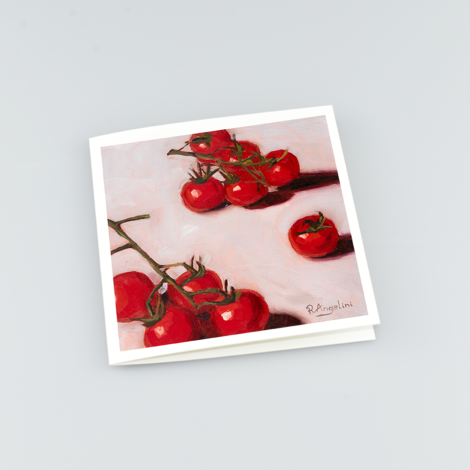 Cherry Tomatoes - Square Greetings Cards