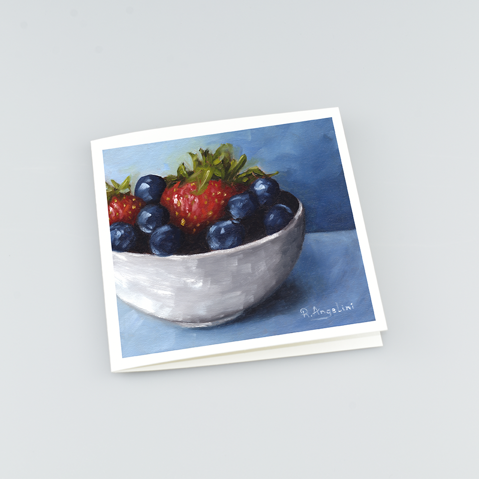 Fruit Bowl - Square Greetings Cards