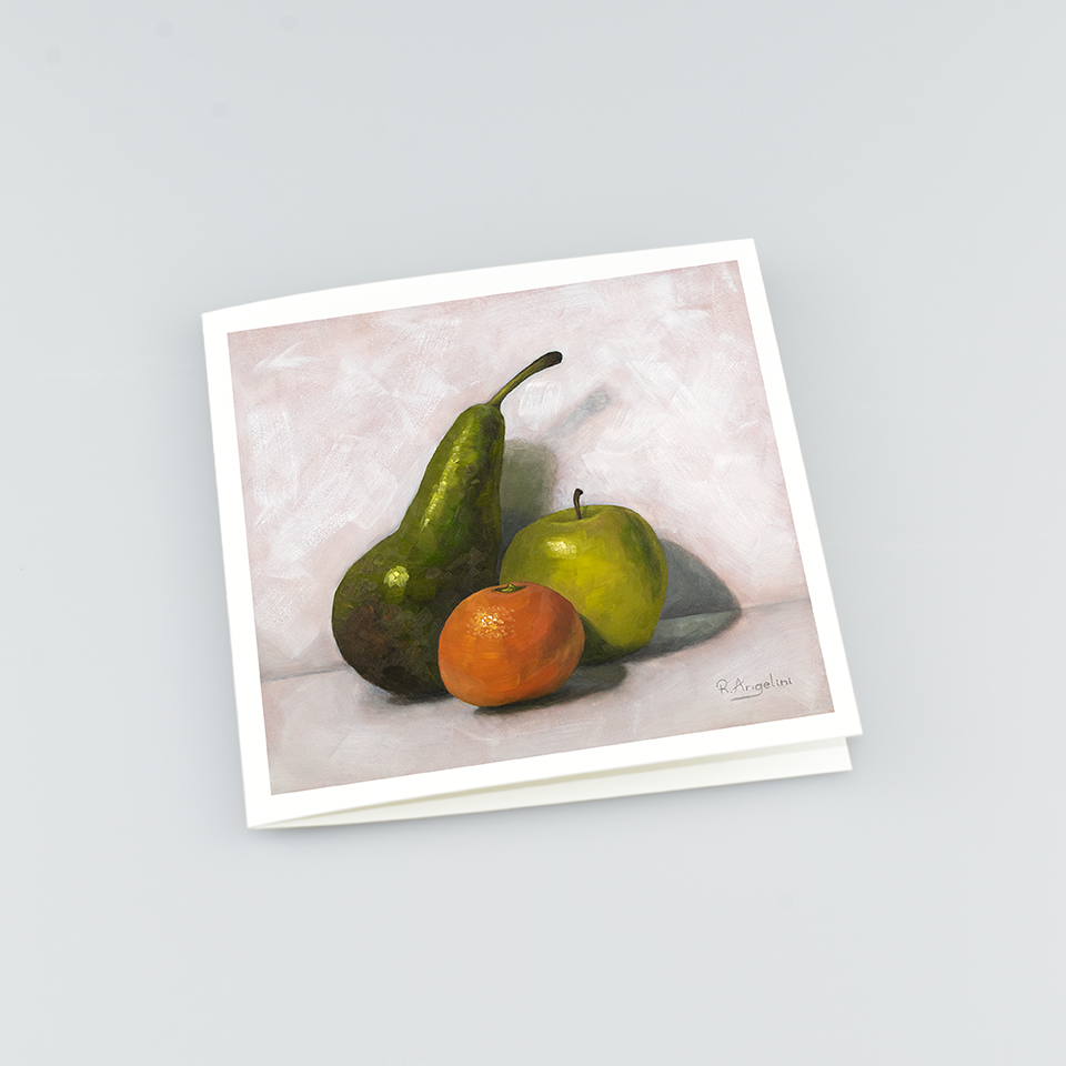 Fruit Still Life - Square Greetings Cards