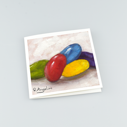 Jelly Beans - Square Greetings Cards
