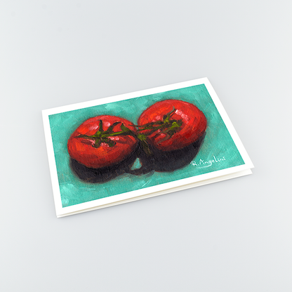 Pair of Tomatoes - A5 Greetings Cards