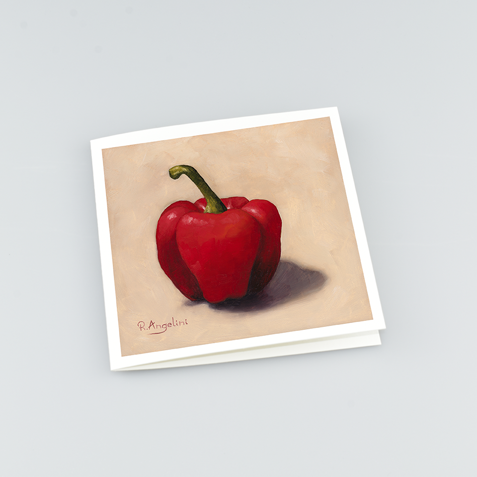 Red Pepper - Square Greetings Cards