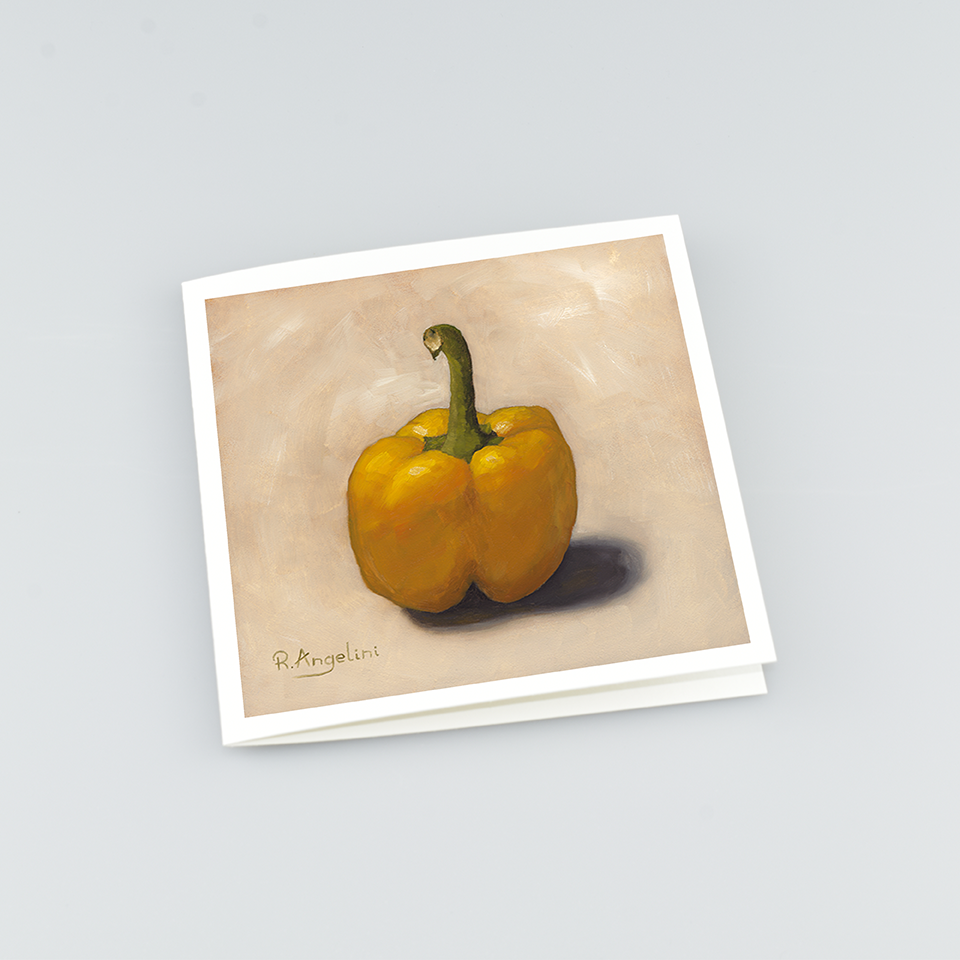 Yellow Pepper - Square Greetings Cards