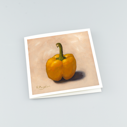 Yellow Pepper - Square Greetings Cards