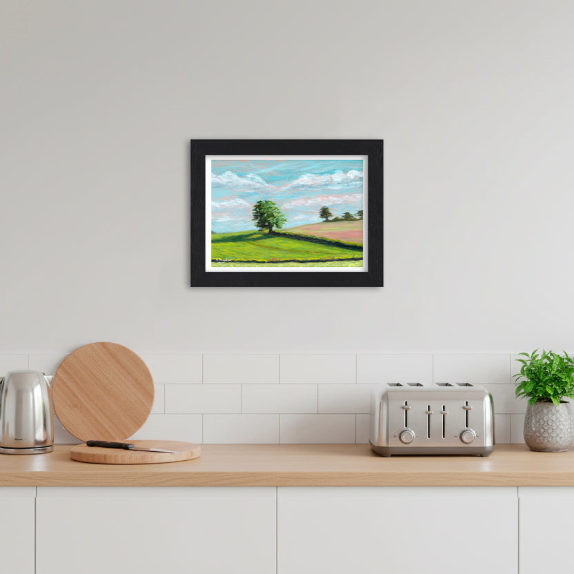 Hilltop Tree | Landscape Art Print