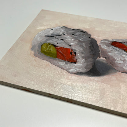 Salmon Avocado Sushi Rolls - Original Artwork