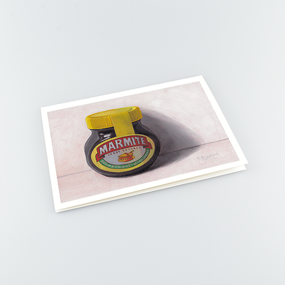 Jar of Marmite - A5 Greetings Cards Top Down