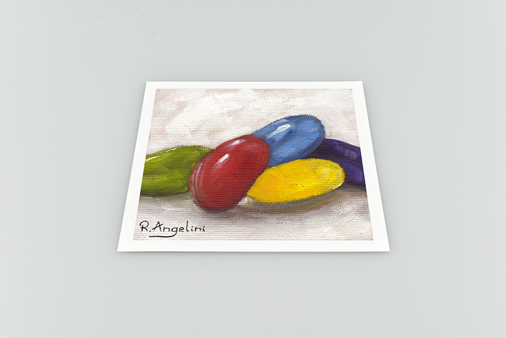 Jelly Beans Square Giclee Art Print