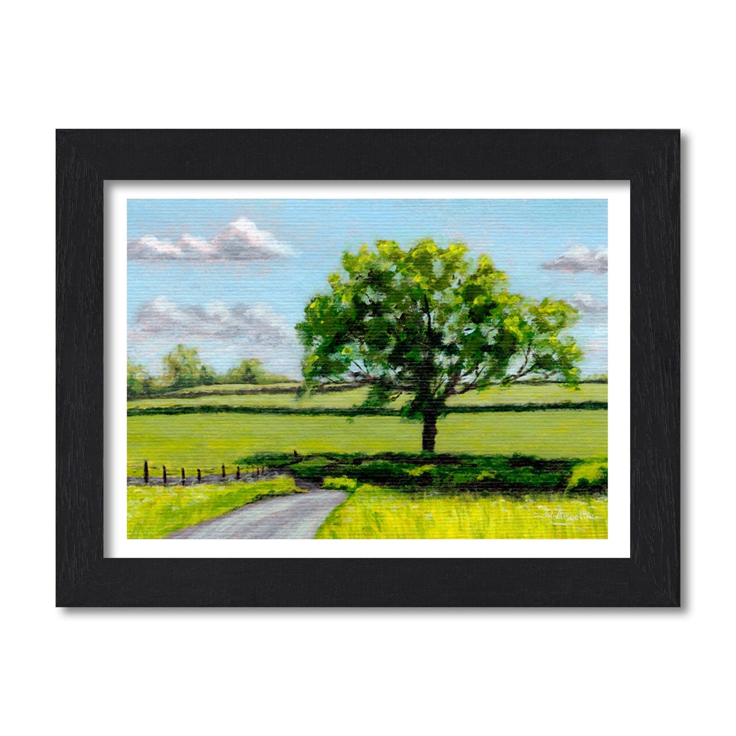 Tree and Country Road - Giclée Art Print